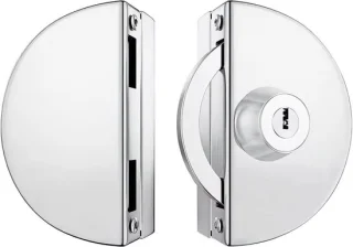 Glazen deurslot RVS