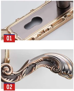 Golden crown retro vintage deurslot
