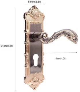 Golden crown retro vintage deurslot