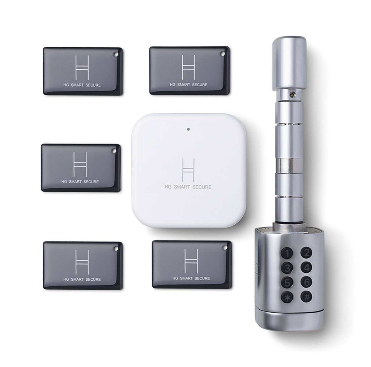 HG Multicil 6 Set Slim Elektrisch Digitale Cilinder Deurslot