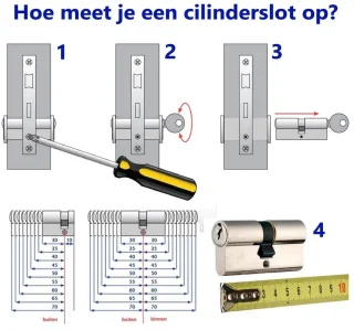 HG Multicil 9 Set Digitale Cilinder Slim deurslot