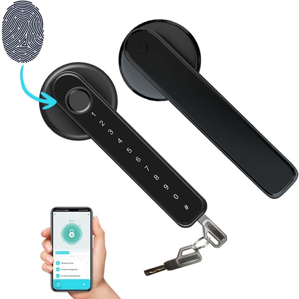Home & Marker DOORISMART Vingerafdruk Slimme Deurslot