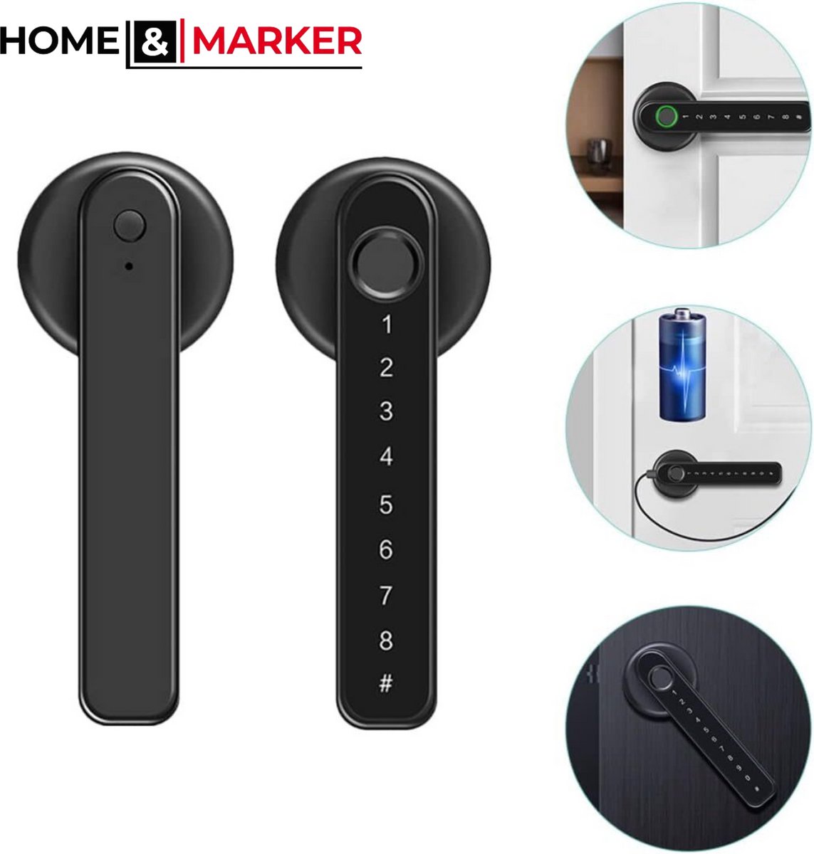 Home & Marker DOORISMART Vingerafdruk Slimme Deurslot