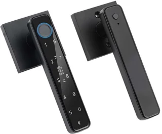 De Home Security Lock Slimme Deurklink Handgreepslot - Zwart in één oogopslag