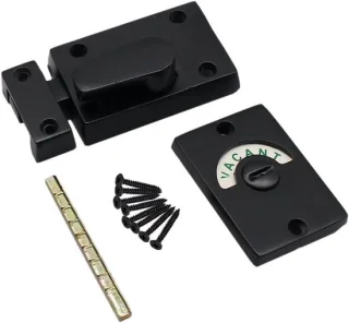 Indicator deurslot 85x38 mm zwart