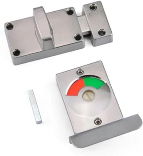 Indicator deurslot zinklegering zilver - 1 stuk