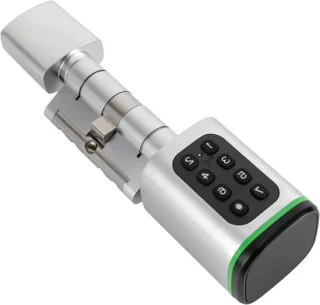 Intelligent deurslot – elektronisch slot – zilver