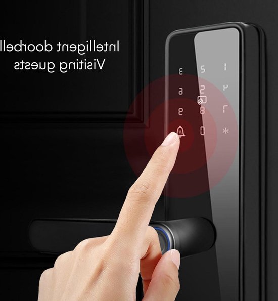 Keyless Entry Fingerprint Deurslot Met Toetsenbord En IC-Kaart