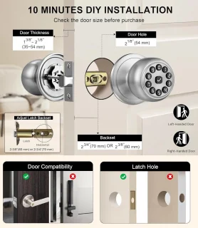 Keyless Slim Deurslot