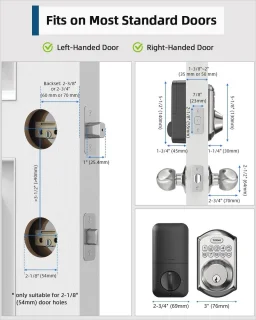 Keyless Toegangsdeurslot met Handvat
