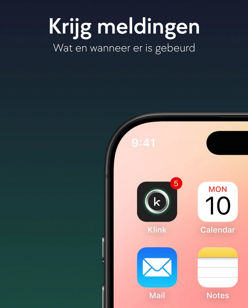 Klink Smart One Slim Deurslot Zwart