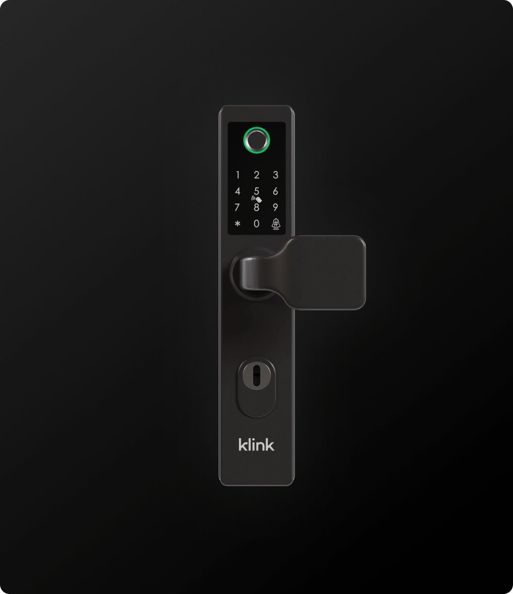 Klink Smart One Slim Deurslot Zwart