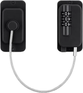 Koelkastslot combinatie deurslot lade 19,5 cm zwart