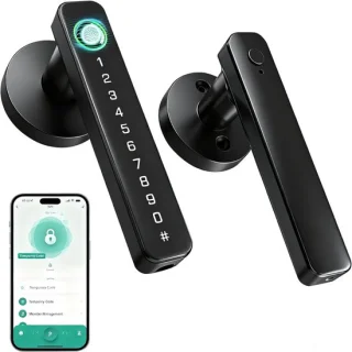 Levo deurslot smartlock met code, zwart