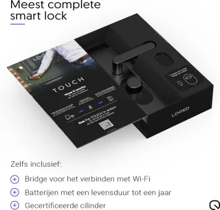 LOQED Touch Smart Lock Zwart
