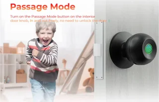 Lordani Vingerafdruk Slimme Deurslot Zwart Smart Lock