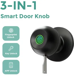 Lordani Vingerafdruk Slimme Deurslot Zwart Smart Lock