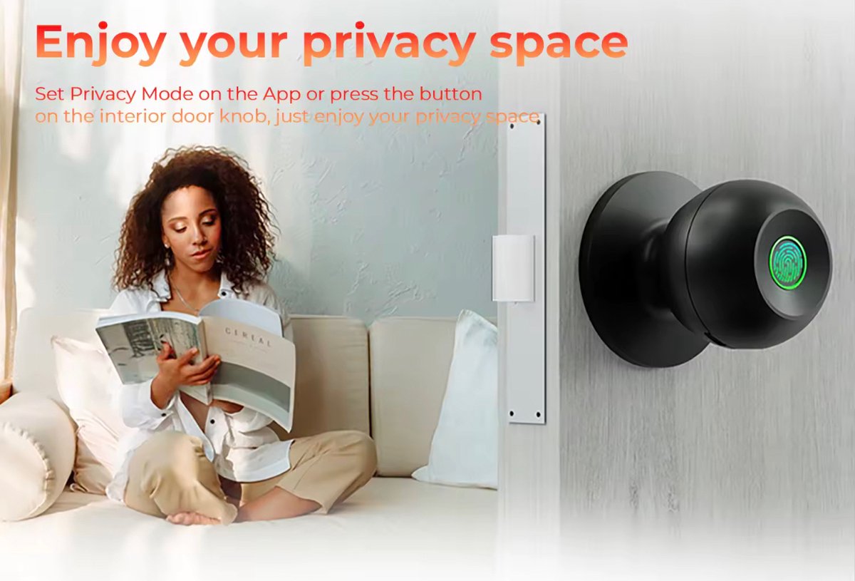 Lordani Vingerafdruk Slimme Deurslot Zwart Smart Lock