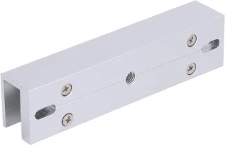 Magnetisch glazen deurslot 140 mm zilver