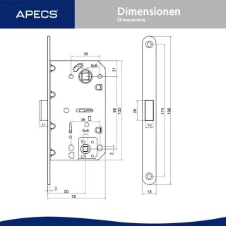Magnetisch insteekslot voor binnendeuren