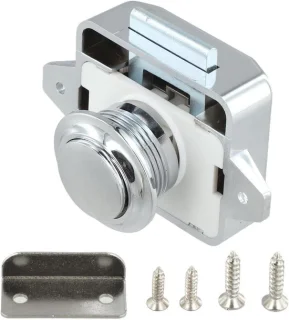 Magnetisch Meubelslot Drukknopsluiting 5 stuks Zilverkleurig