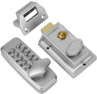 Mechanisch deurslot 38d model zilverkleurig