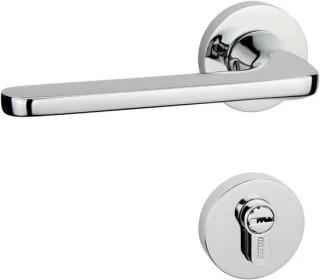Mechanisch deurslot deurbeslag Chroom/Zwart 35–50 mm