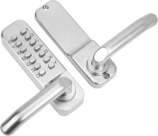 Mechanisch digitaal deurslot zilver