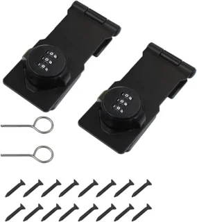 Mechanisch slot draaigrendel 2x45 inch zwart