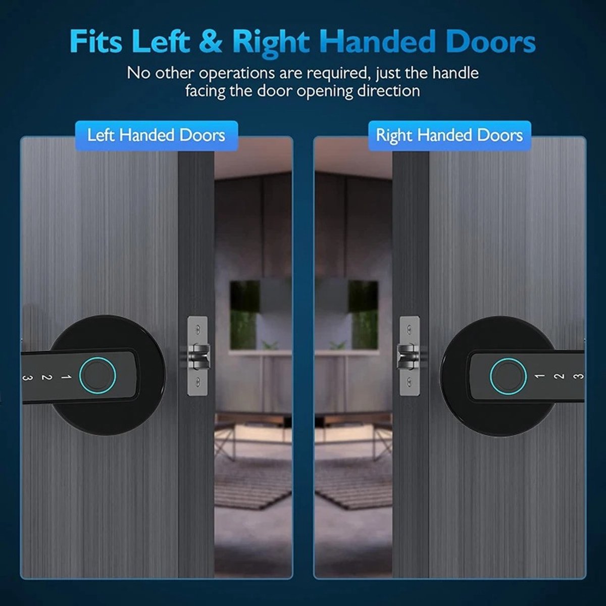 Mercadome® Slim Vingerafdruk Deurslot Handgreep Bluetooth