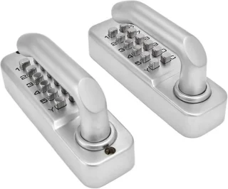 Merkloos Mechanisch Combinatieslot 142x42x72 mm Zilver
