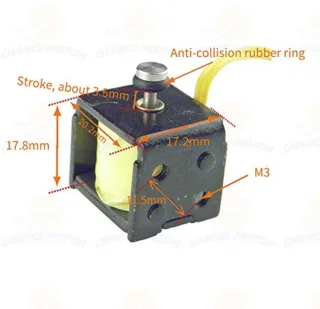 Micro Linear Solenoid Elektromagneet 3.5 mm - 2 stuks