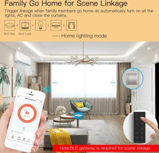 MOES Tuya Bluetooth Smartlock 69mm met SKG Cilinder