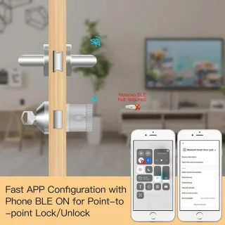 MOES Tuya Bluetooth Smartlock 69mm met SKG Cilinder