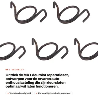 Montageveersgroepen 5 x deurslot-reparatieveren