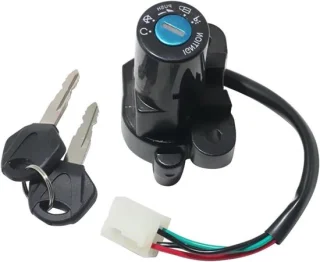 Motorfiets Contactslot - Ontstekingsschakelaar - Zwart