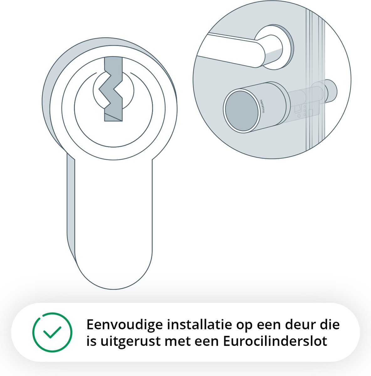 Netatmo Slim Elektrisch Deurslot Silver