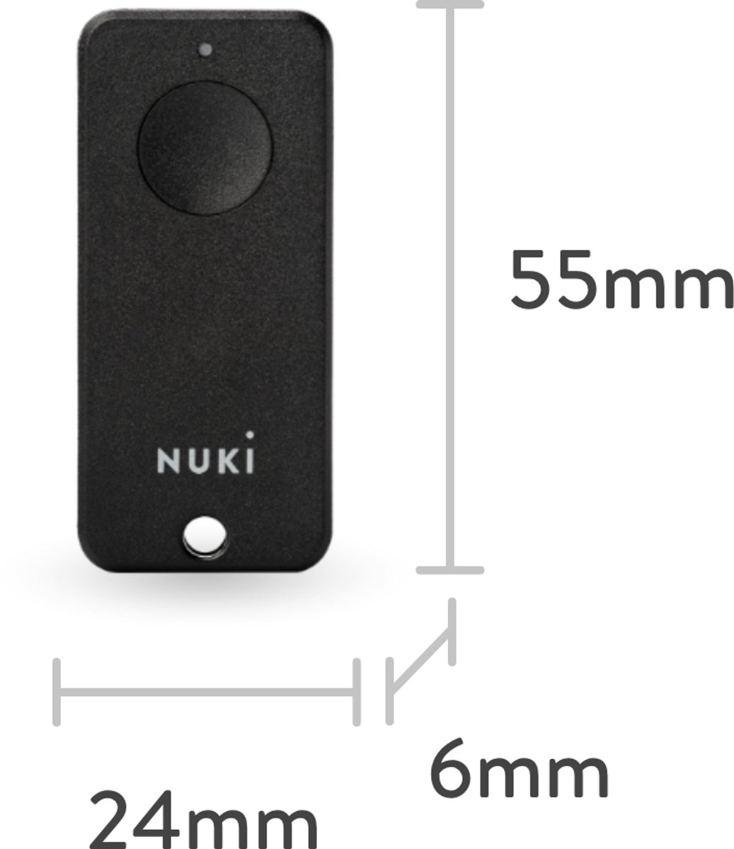 Nuki Fob Bluetooth Sleutelhanger Zwart