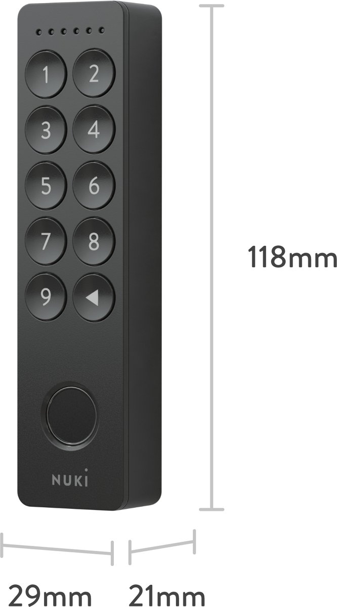 Nuki Keypad 2 Elektronisch Deurslot Zwart