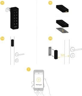Nuki Keypad Zwart – Slimme Deuropener voor Smart Lock