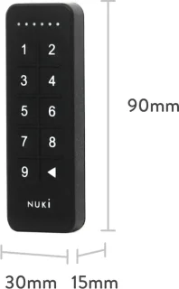 Nuki Keypad Zwart – Slimme Deuropener voor Smart Lock
