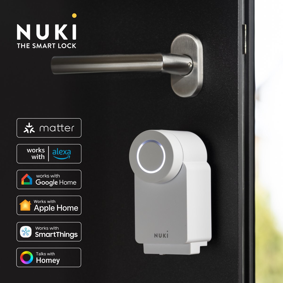 Nuki Smart Lock 4.0 Slim deurslot wit