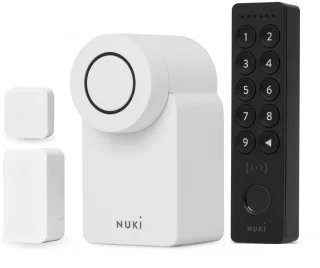 De Nuki Smart Lock Go elektrisch deurslot + Keypad 2 NFC + Door Sensor in één oogopslag