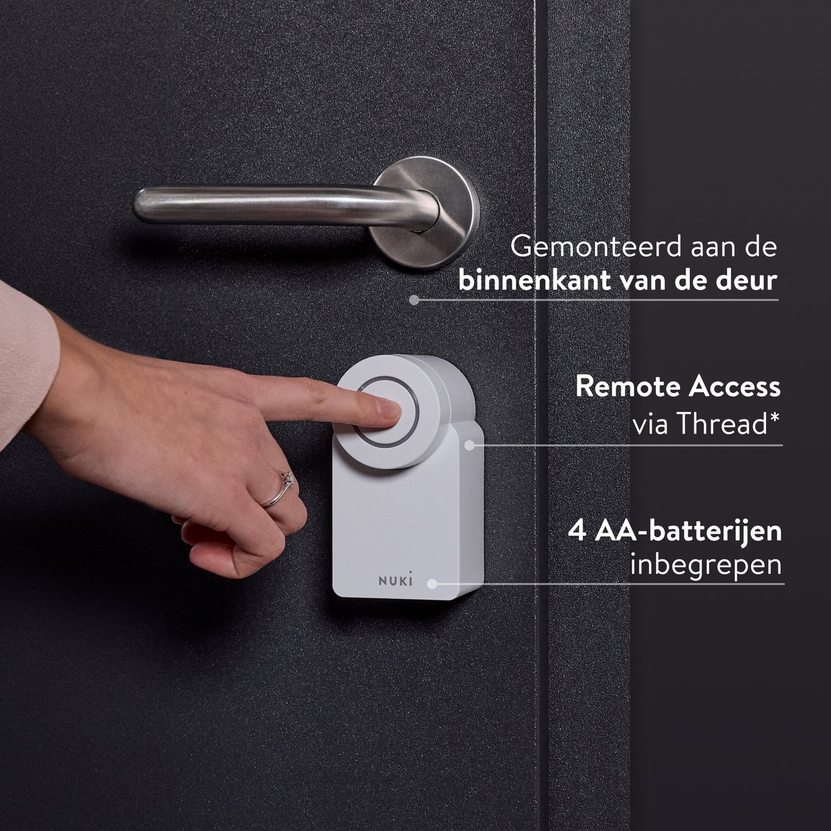 Nuki Smart Lock Go Slim Deurslot Wit