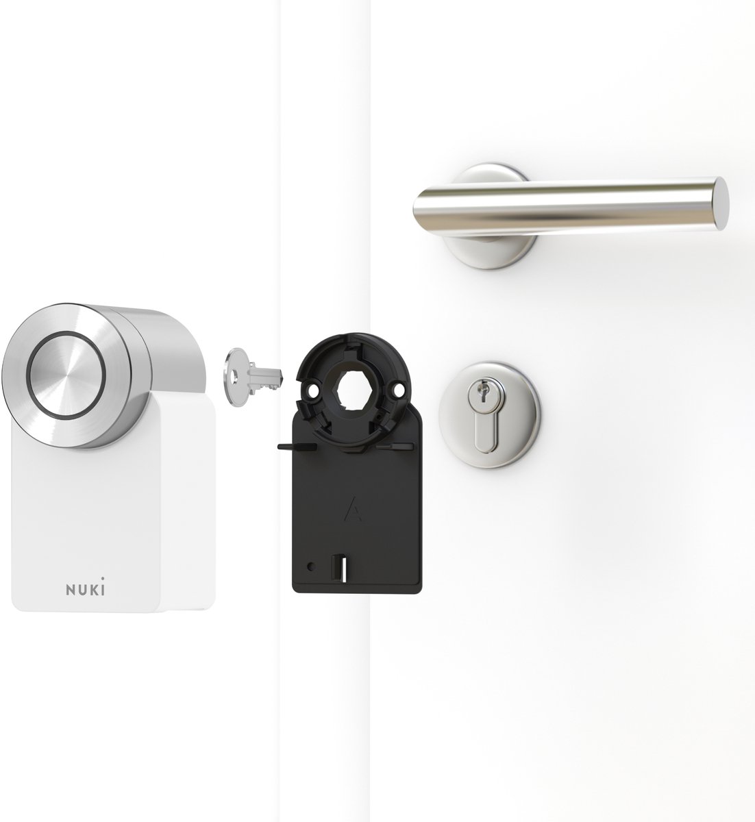 Nuki Smart Lock Pro 4.0 Slim deurslot wit