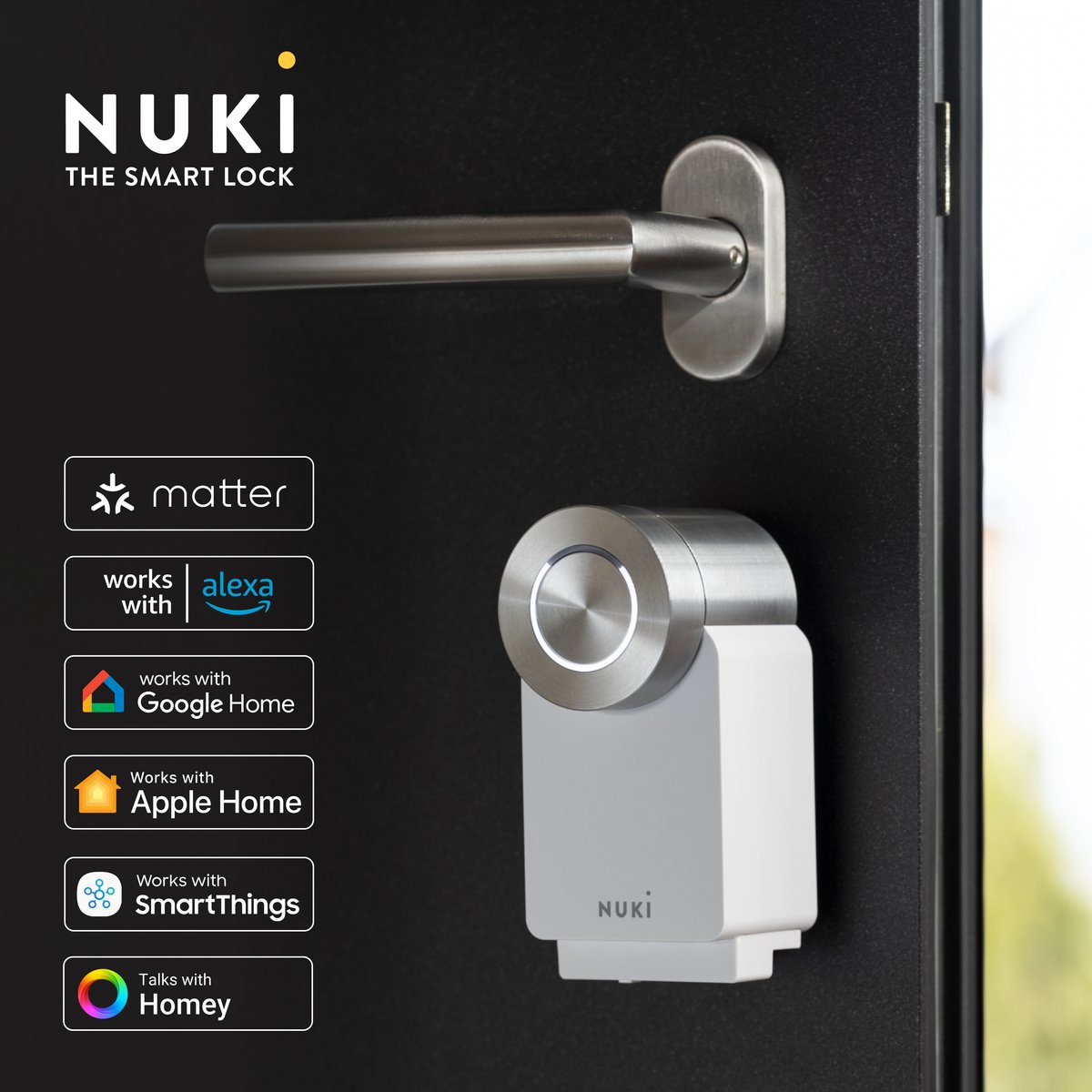 Nuki Smart Lock Pro 4.0 Slim deurslot wit
