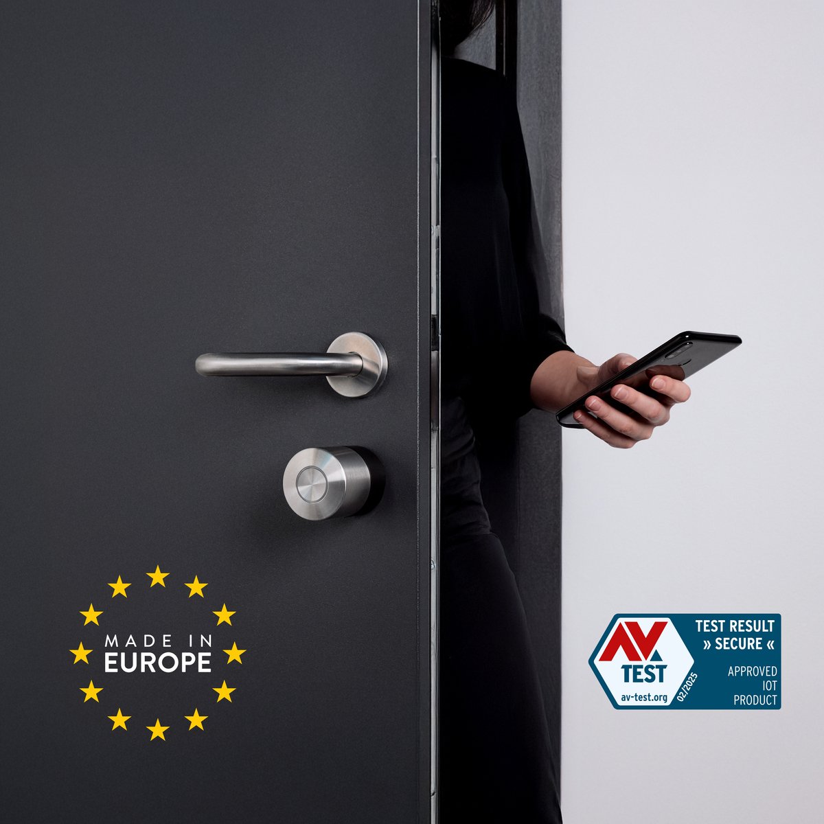 Nuki Smart Lock Pro Slim Deurslot RVS Zwart & Wit