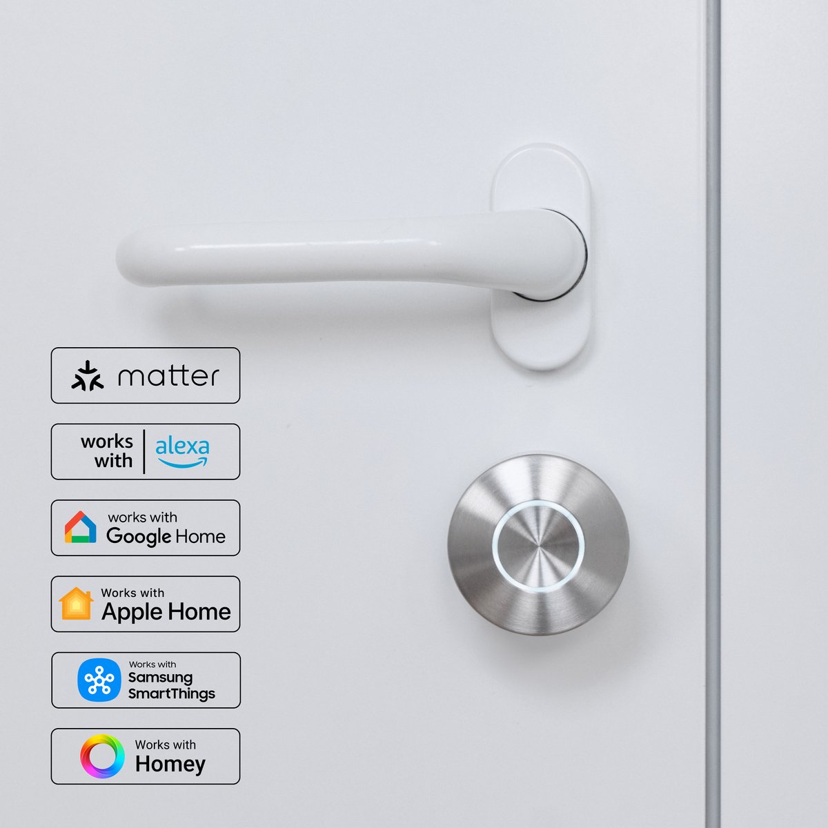 Nuki Smart Lock Pro Slim Deurslot RVS Zwart & Wit