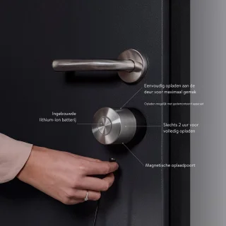 Nuki Smart Lock Pro Slim Deurslot RVS Zwart & Wit