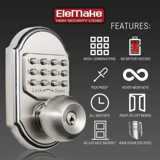 Numeriek Deurslot Keyless Deurknop